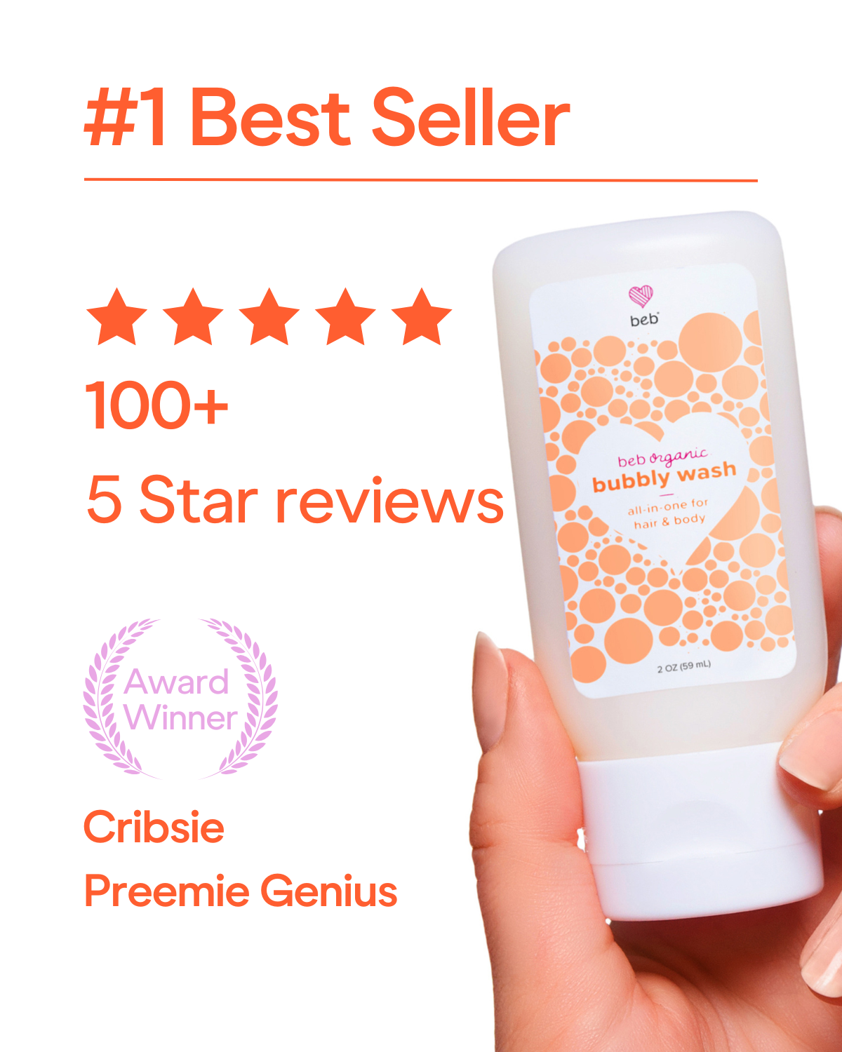 beb organic bubbly wash